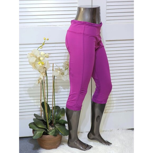 Lululemon Women's Regal Plum Run For Days Crop Capri Leggings Size 12 2599 - Picture 3 of 14